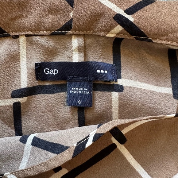 Gap - Patterned Cowl Neck Sleeveless Blouse - Picture 3 of 3